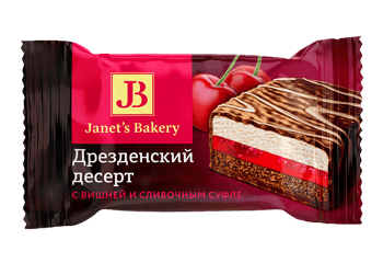 Десерт Дрезденский десерт с вишней и сливочным  суфле